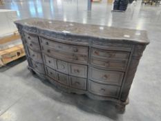 Chest/ Dresser w/ marble top, some damage on lower right corner