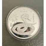 2013 Year of the Snake 5 oz silver coin