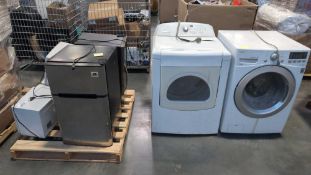 used washer and dryer, smaller fridge and other various appliances