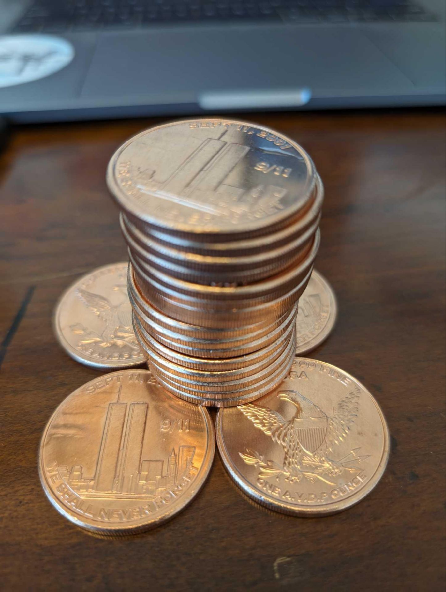 (20) 911 Copper 1oz coins - Image 3 of 4