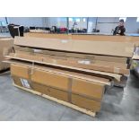 pallet of miscellaneous furniture molding and other items