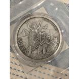 Silver Freyja/Valkyrie .999 Round - 5oz, Only 500 Made numbered