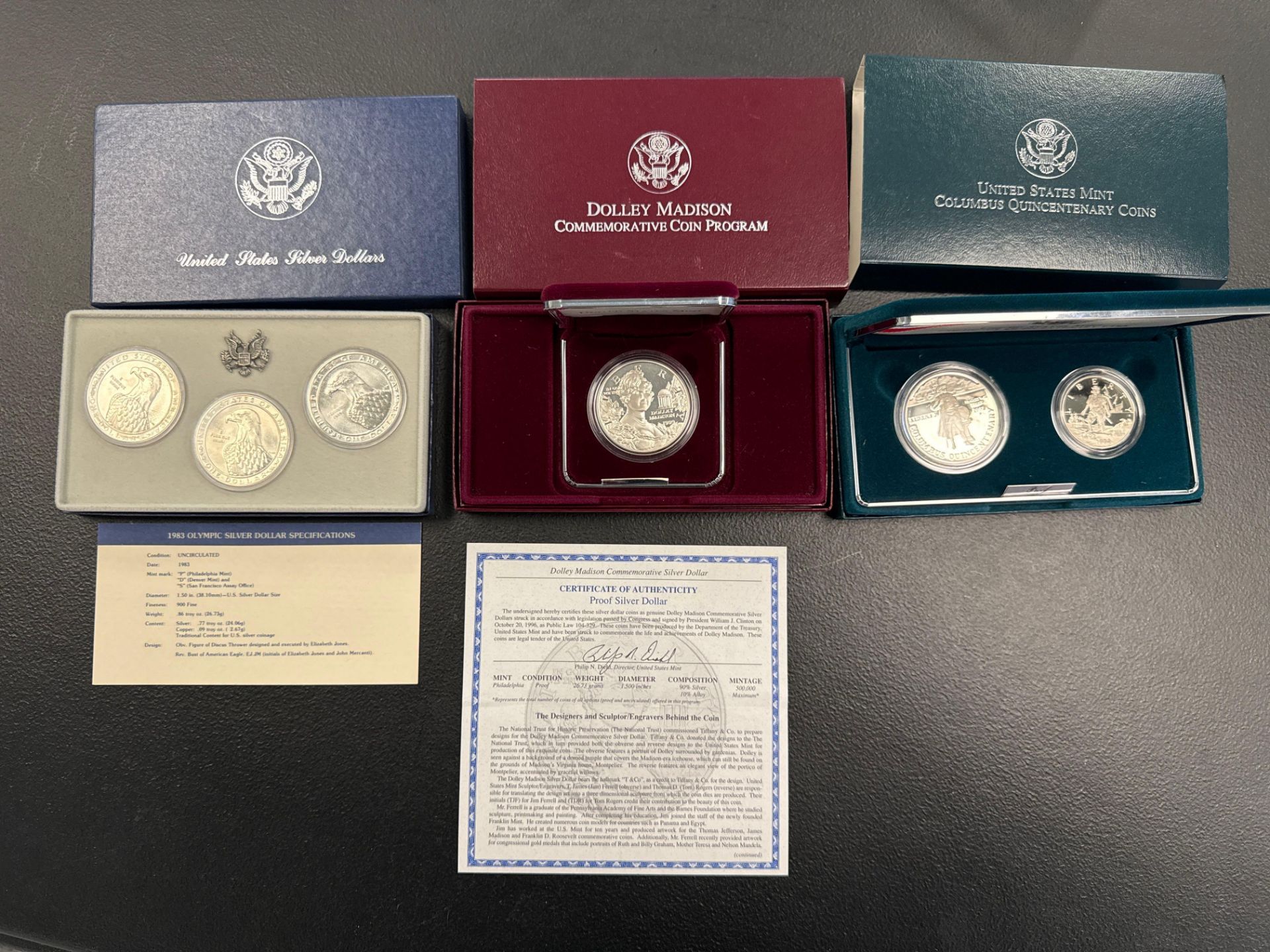 U.S. Commemorative Silver Coin Sets