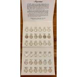 The Franklin Mint Presidential 39 Mini-Coin Set Sterling Silver with original Magnifying scope