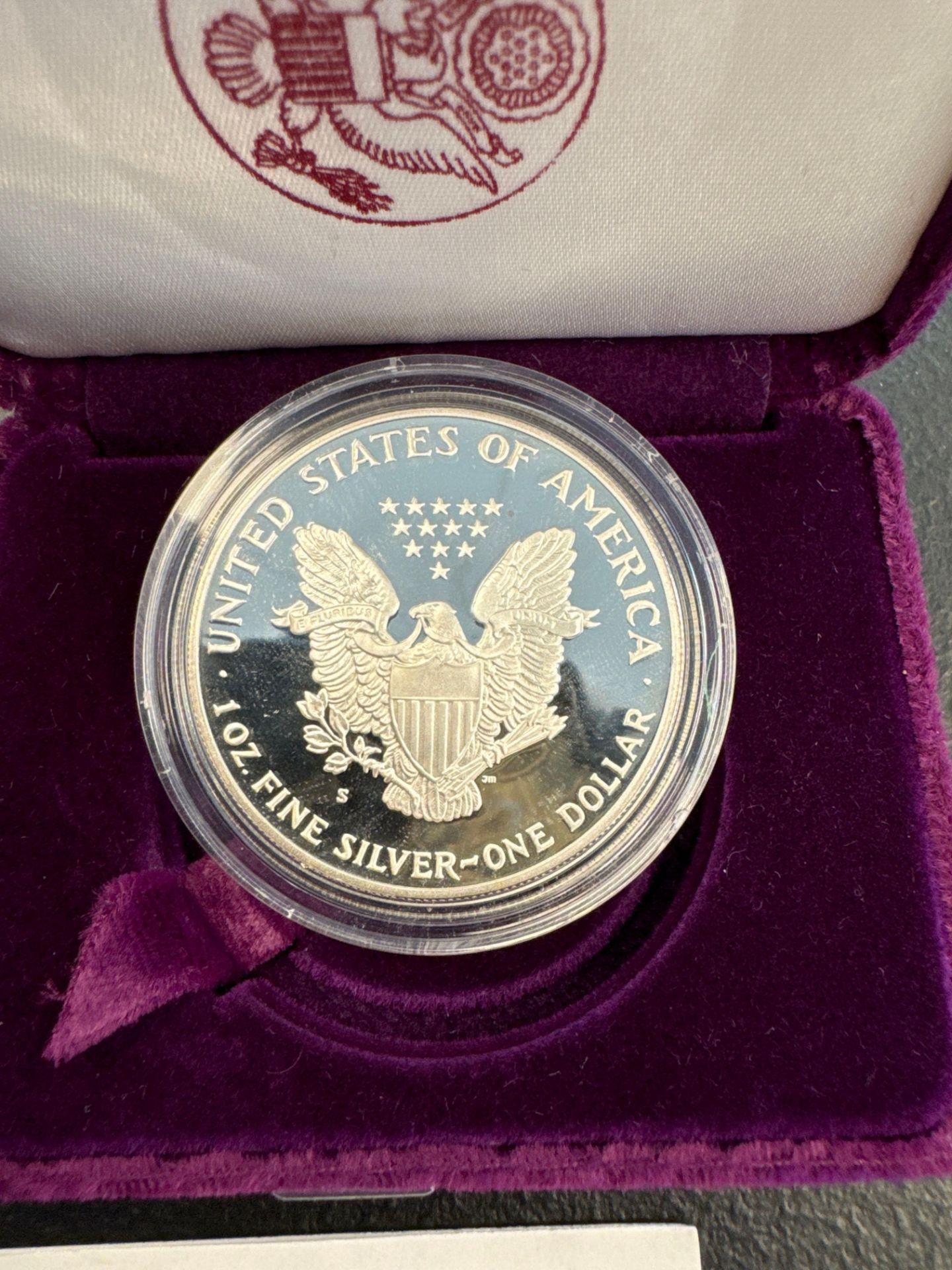 2- 1992 Proof Silver Eagles - Image 9 of 11
