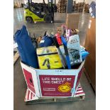 Kites, life jackets, car wash accessories, chairs, hiking poles, golf gloves and more