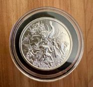 2 oz Silver MOLON LABE (Type IV) - BU, Intaglio Mint
