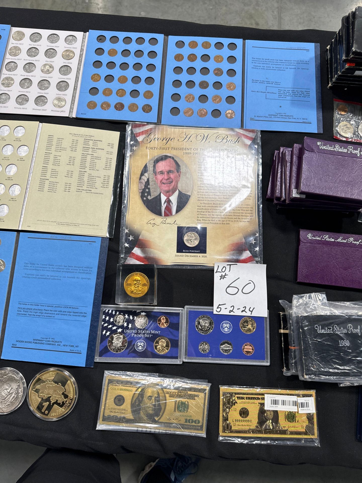 Misc coin Lot, proof sets, pennies and more - Image 4 of 7