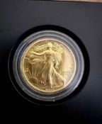 2016 Gold United States Mint Centennial Walking Liberty 1/2 Oz .999 Pure 24k Gold