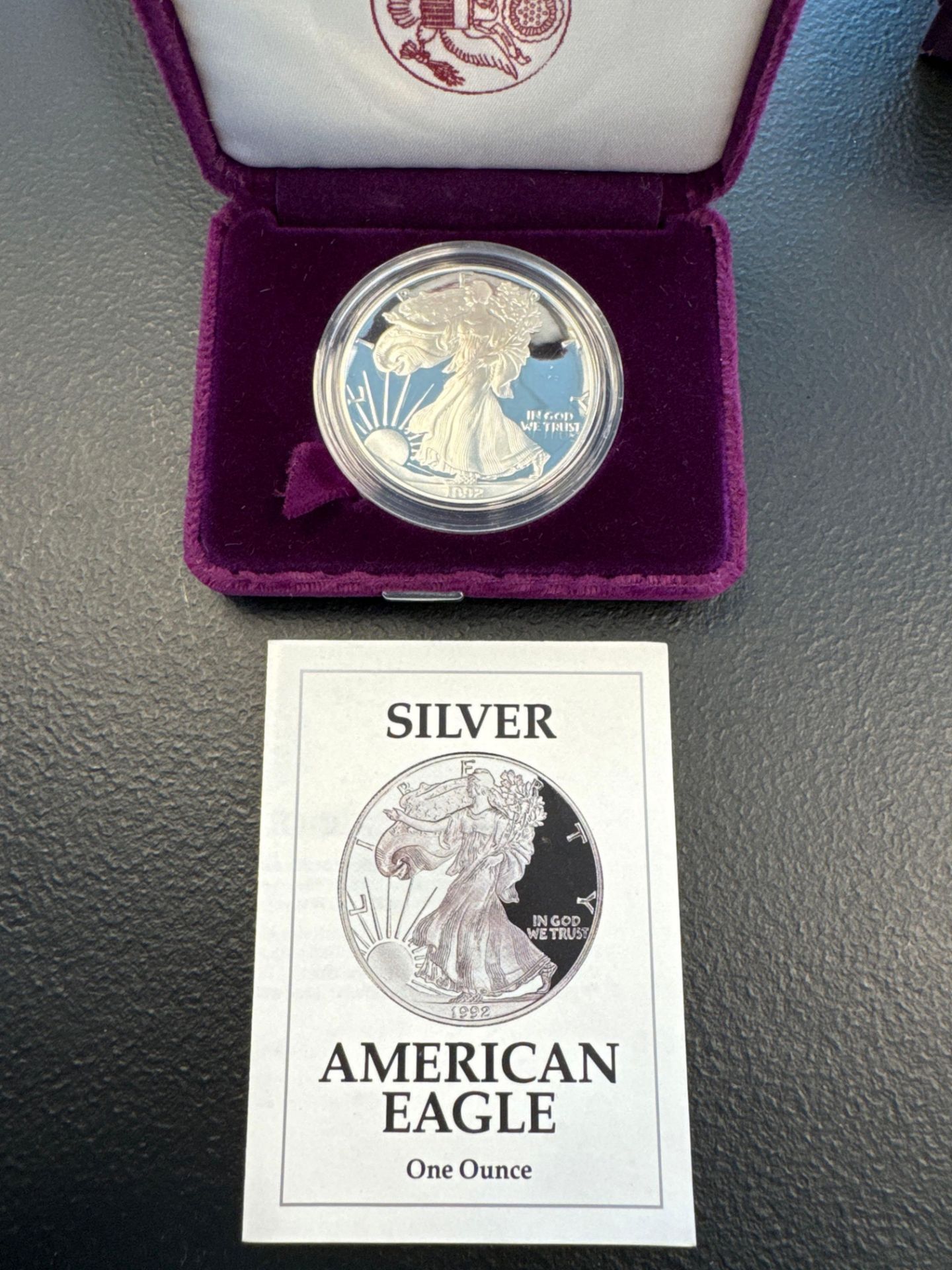 2- 1992 Proof Silver Eagles - Image 8 of 11