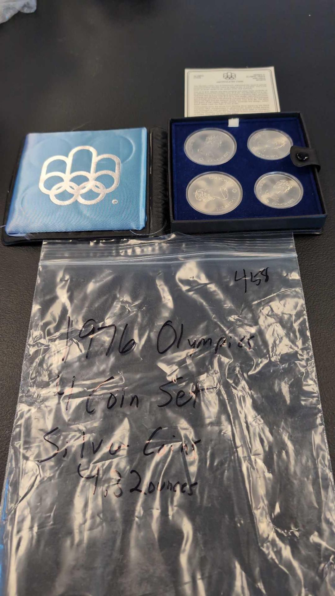1976 Olympics 4 Coins Set Silver Coins 4.32 ounces