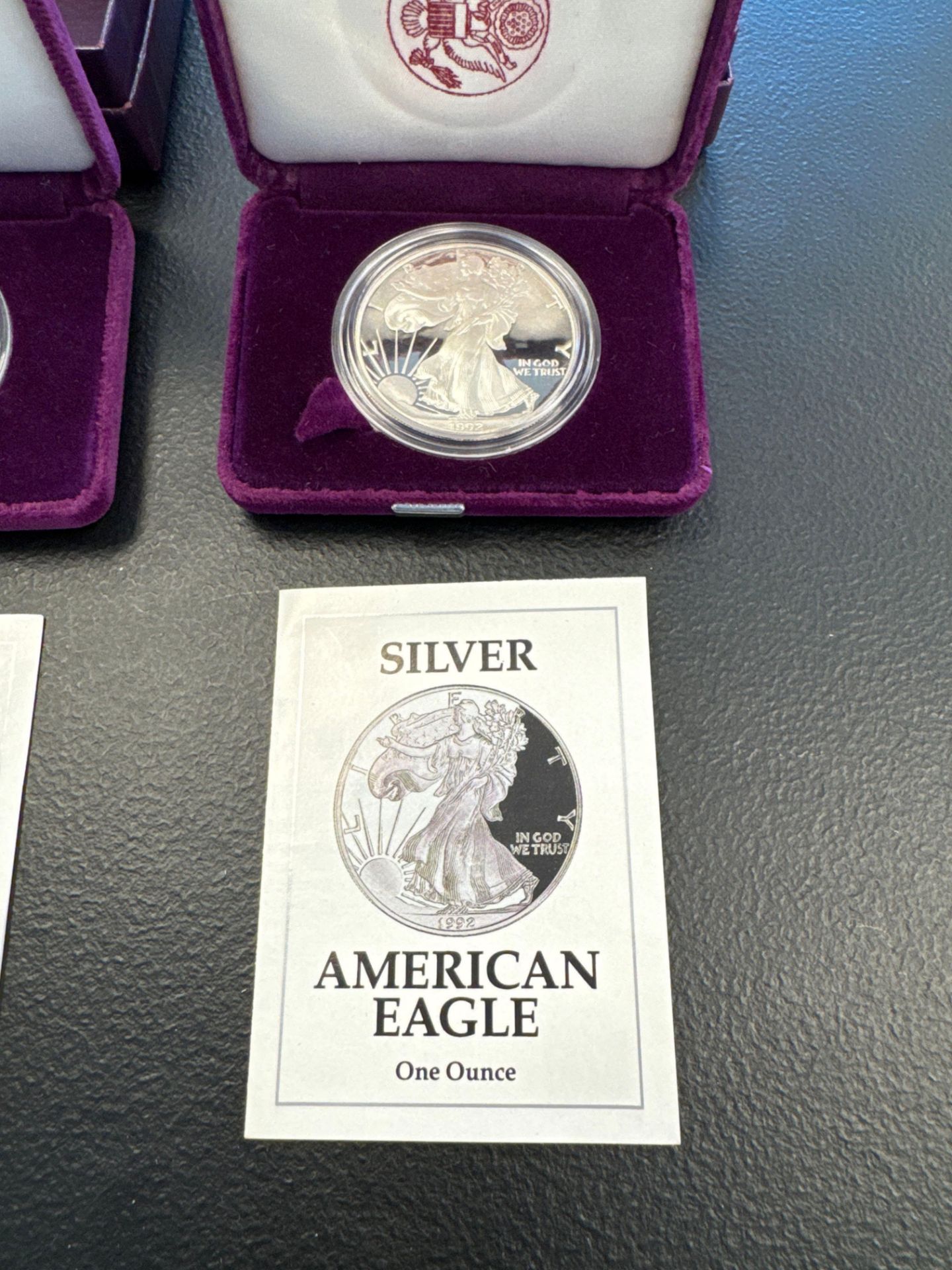 2- 1992 Proof Silver Eagles - Image 2 of 11