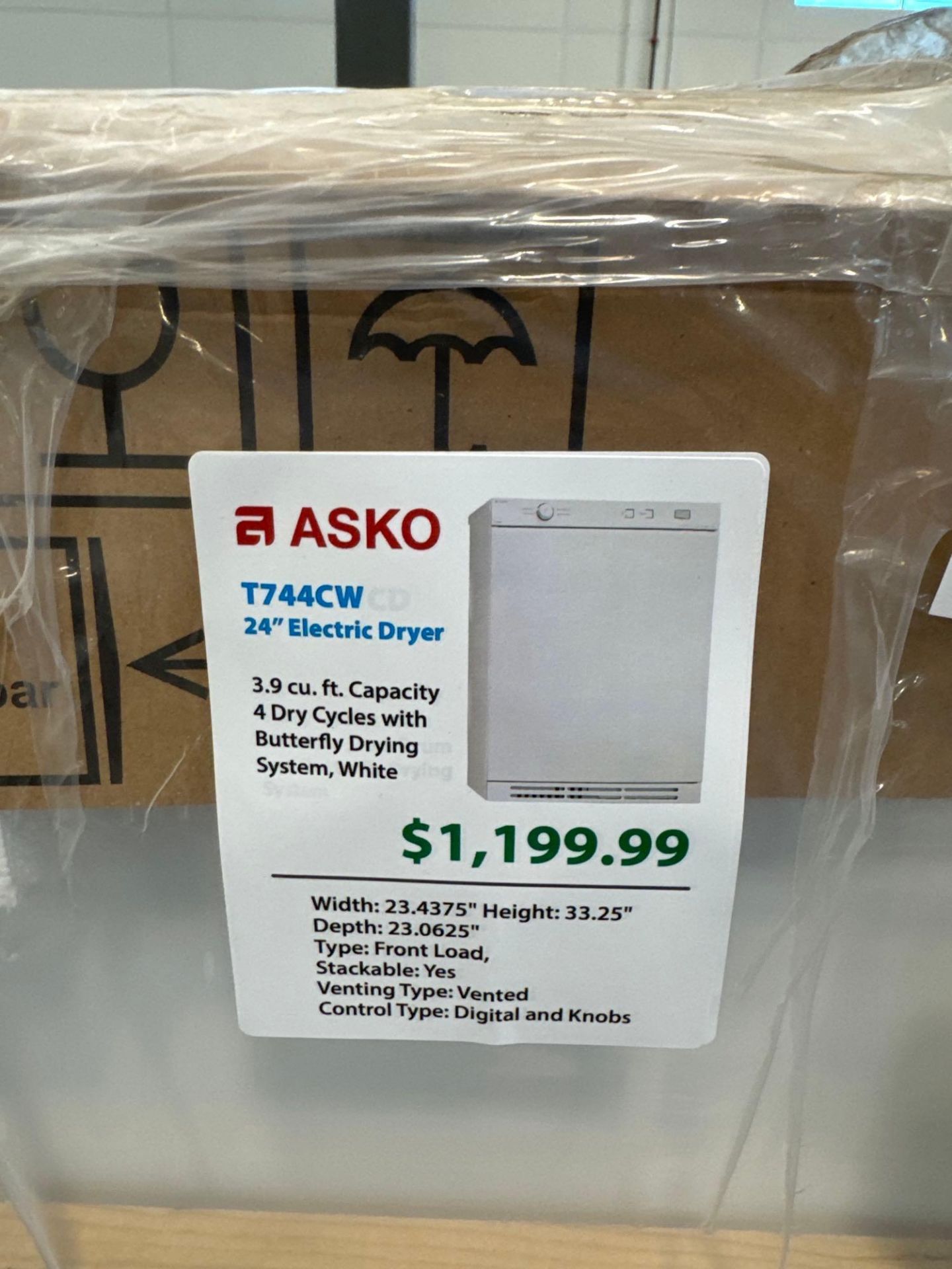 Asko T744CW Electric Dryer - Image 2 of 3