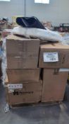 pallet of omery beyond limits trumpet Arctic King fridge victaulic product mat and more