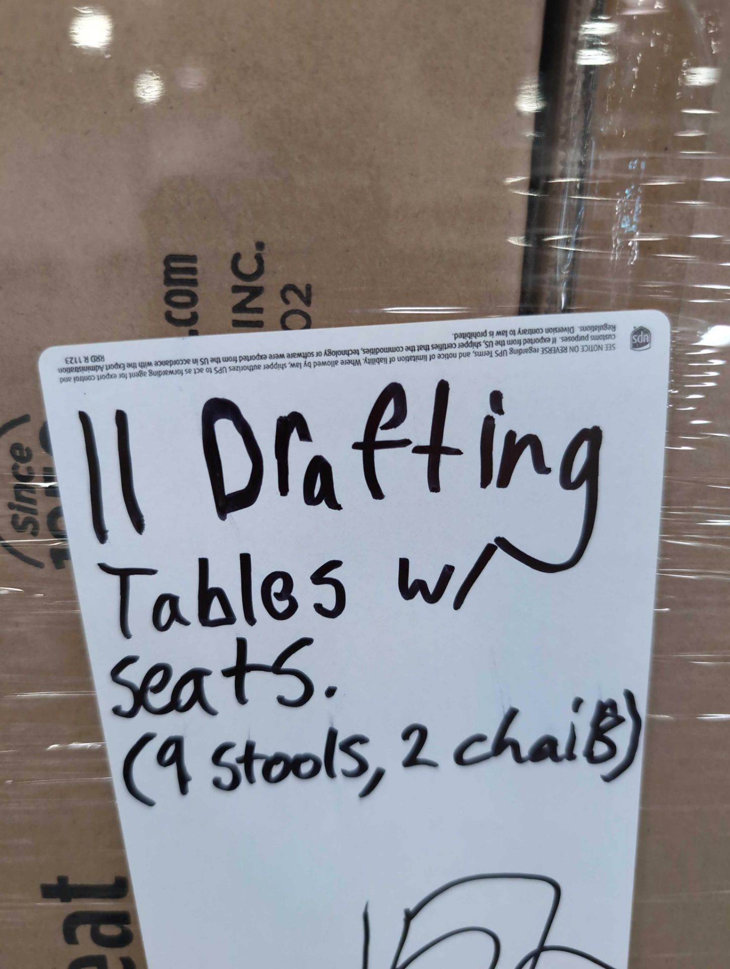 11 Drafting Tables with stools/chairs - Image 2 of 11