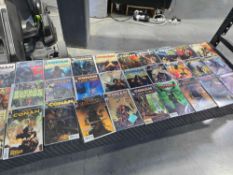 shelf of Conan the conqueror comic books