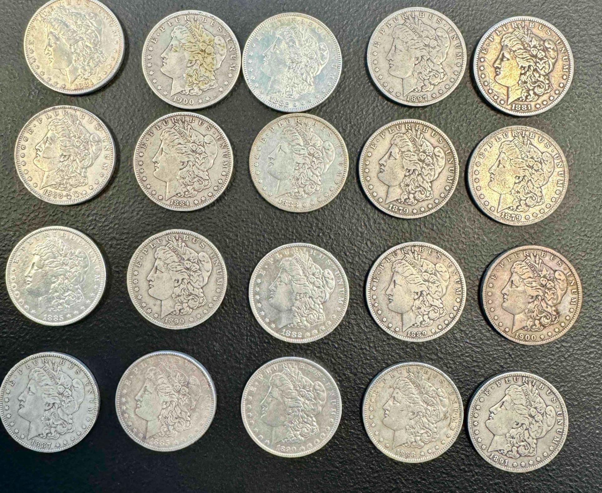 20- Morgan Silver Dollars, various dates