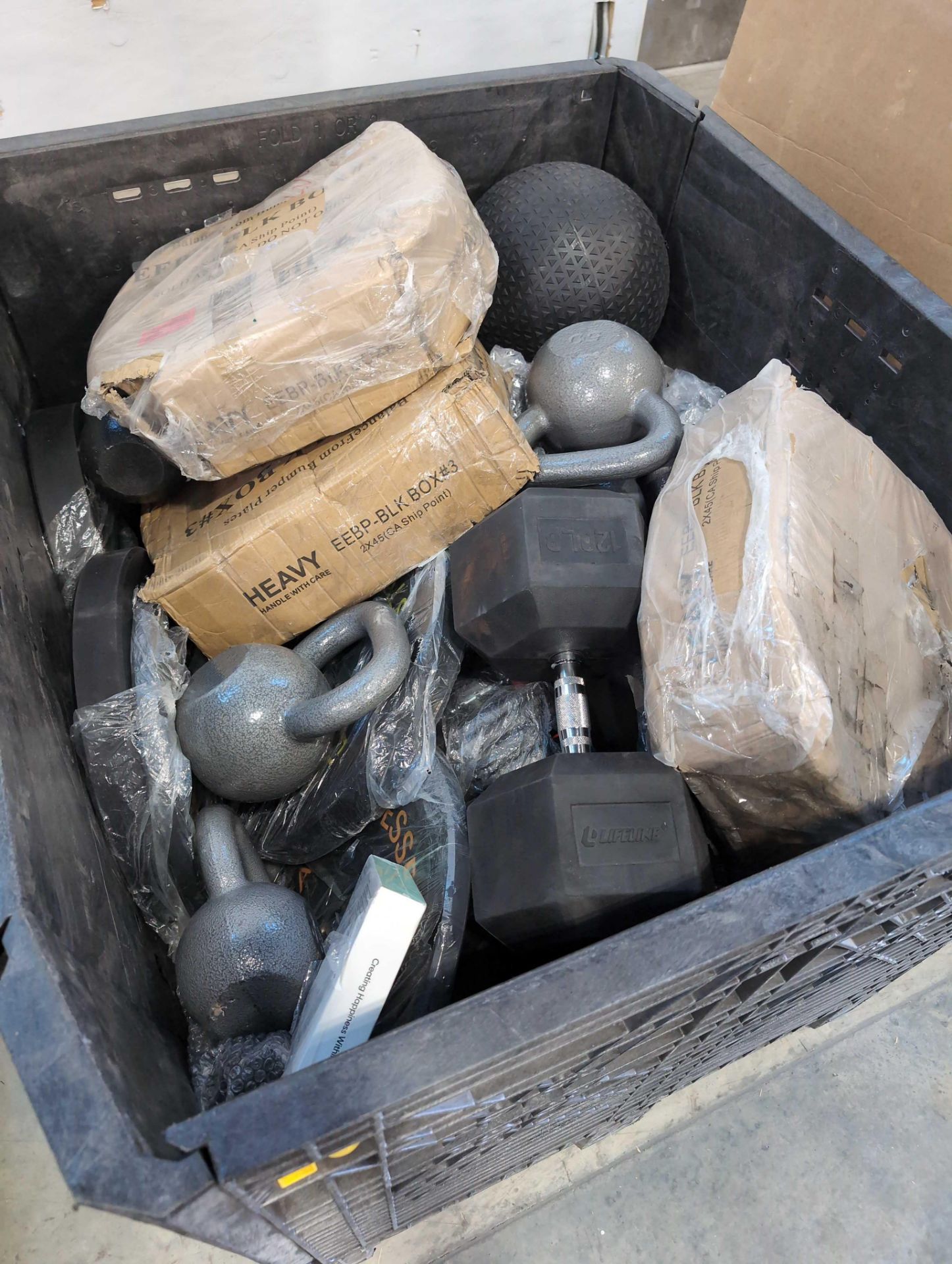 Bin of weights