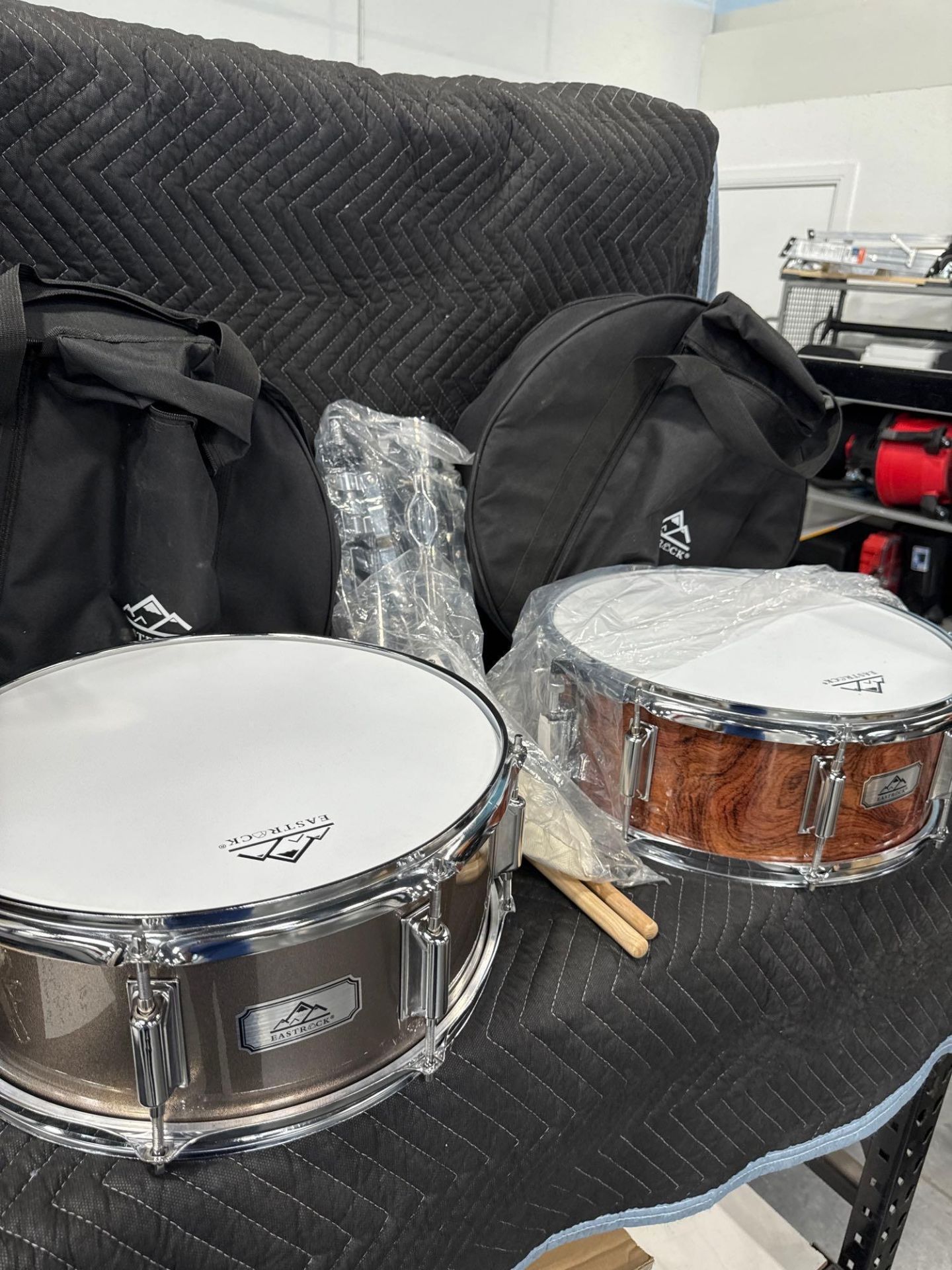 Snare Drum with stand & Bag Cajun Drums - Image 5 of 5