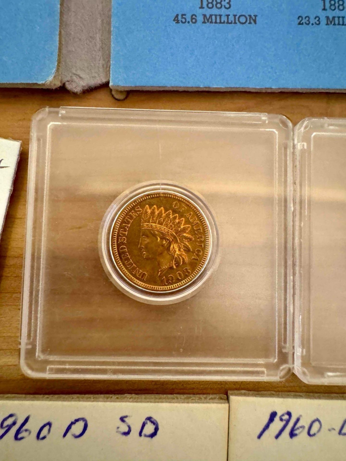 Indian Head pennies, pennies, graded, small date, steel - Bild 5 aus 17