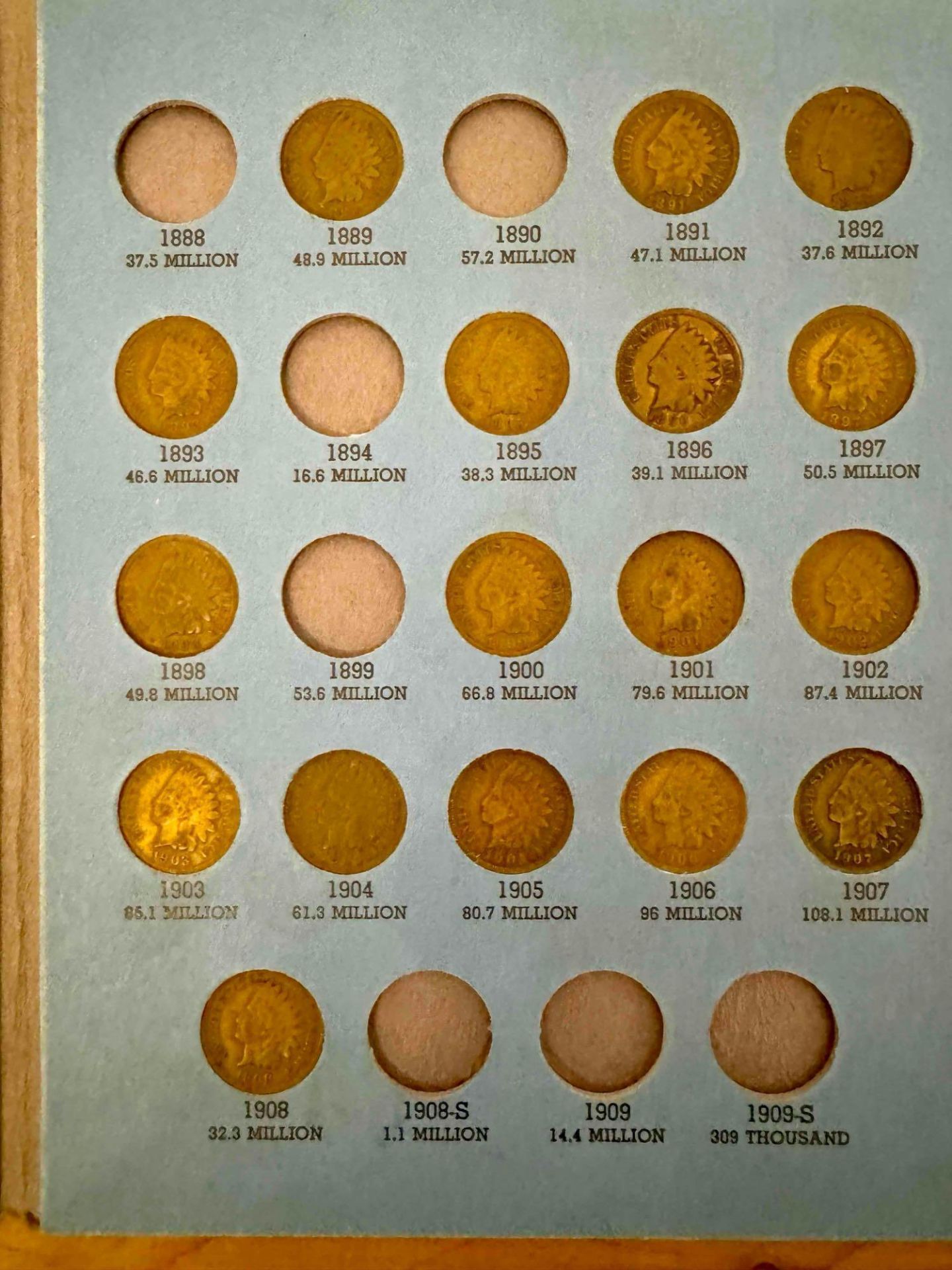 Indian Head pennies, pennies, graded, small date, steel - Bild 3 aus 17