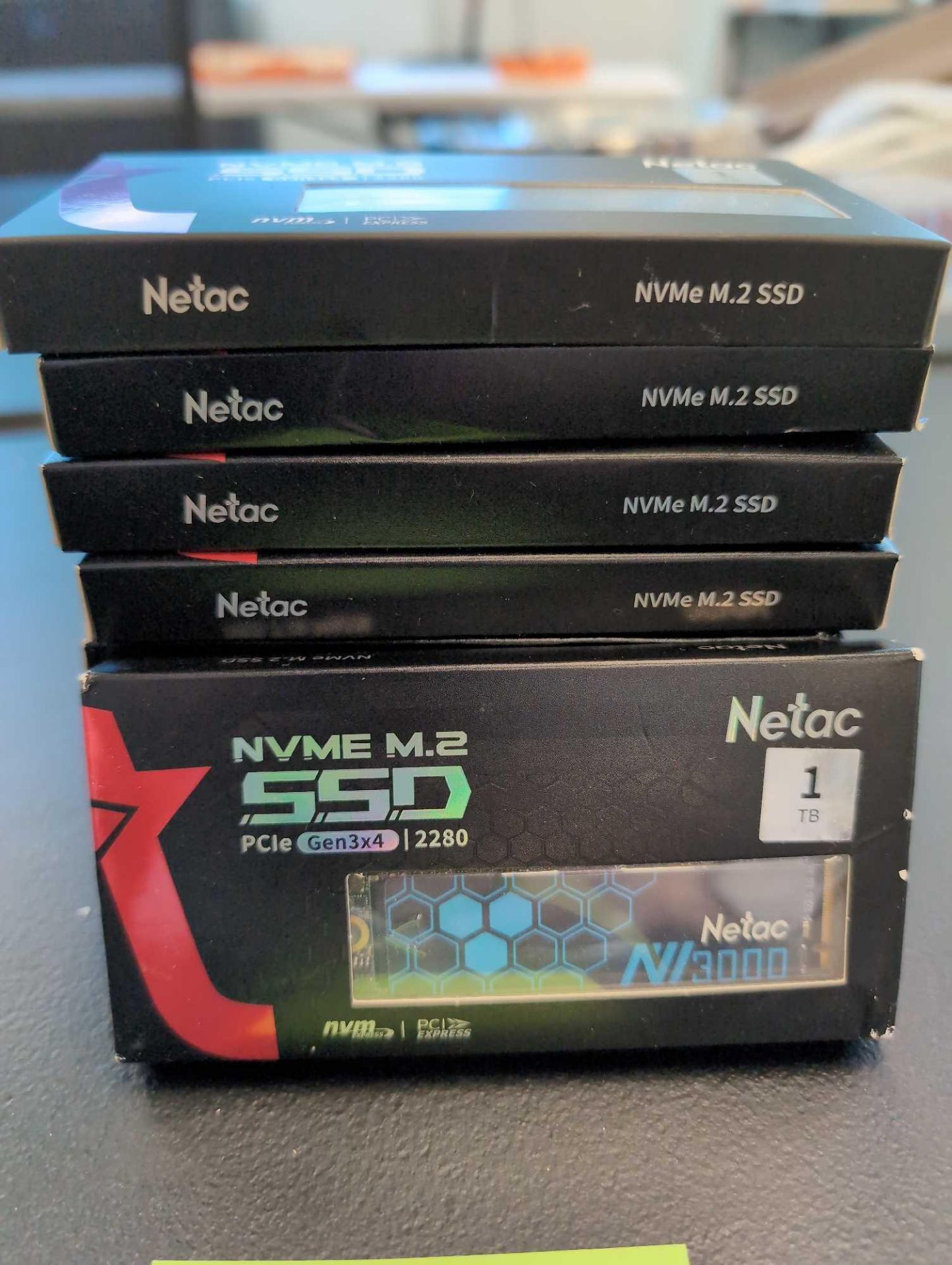 9- Netac 1 TB NVME M.2 SSD Gen 3x4 2280