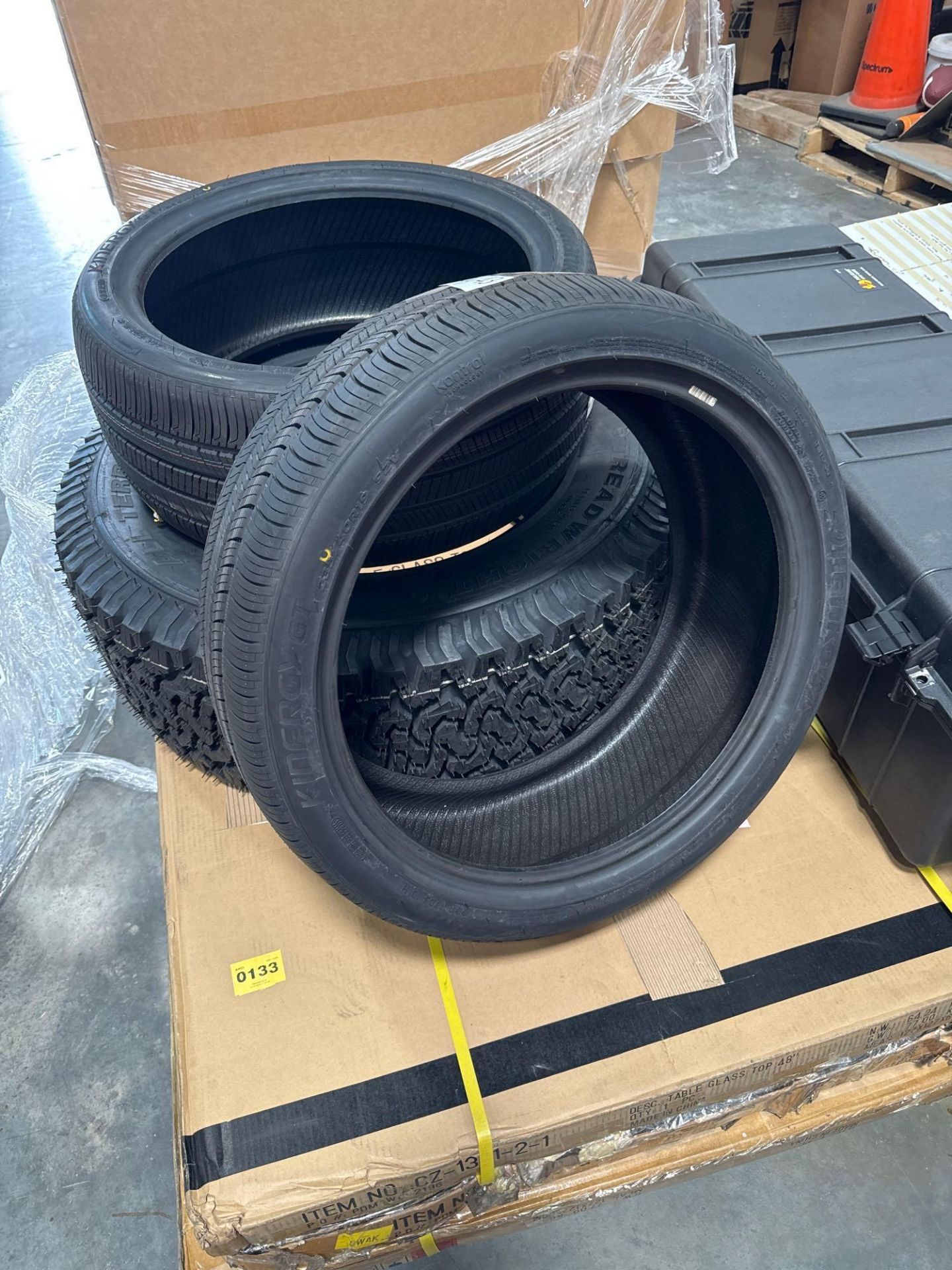 Tires, Pelican 1740 Case, multiple tempered glass tops - Image 3 of 6
