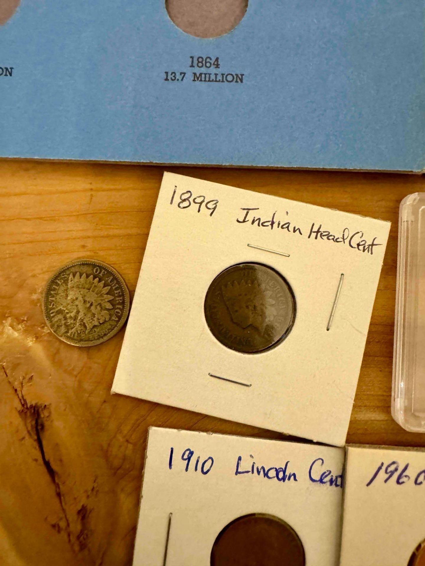 Indian Head pennies, pennies, graded, small date, steel - Bild 4 aus 17