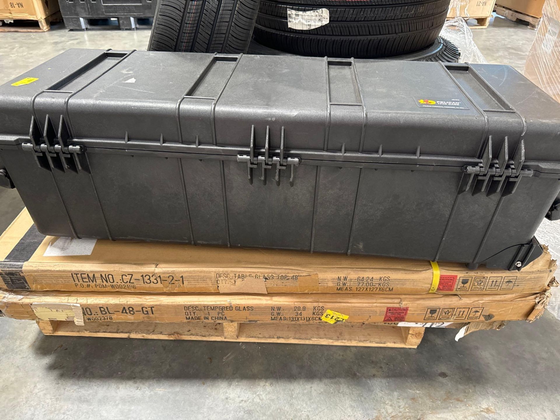 Tires, Pelican 1740 Case, multiple tempered glass tops - Image 6 of 6