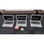 Three Apple MacBook airs no hard drives in any, all 2011 i7 2nd gen 1.8 GHz