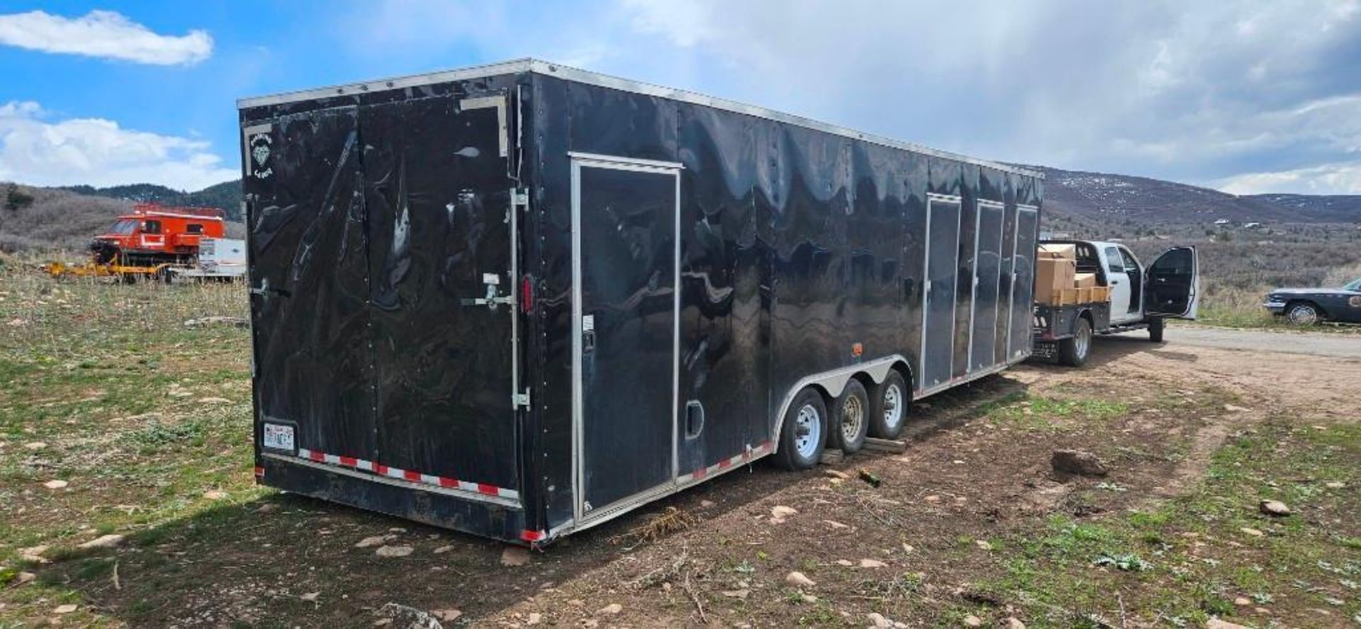 2022 Diamond Cargo Box Trailer 8.5' x 32' V Nose Triple Axle  VIN #53NBE3236N1096435 w/ approximatel