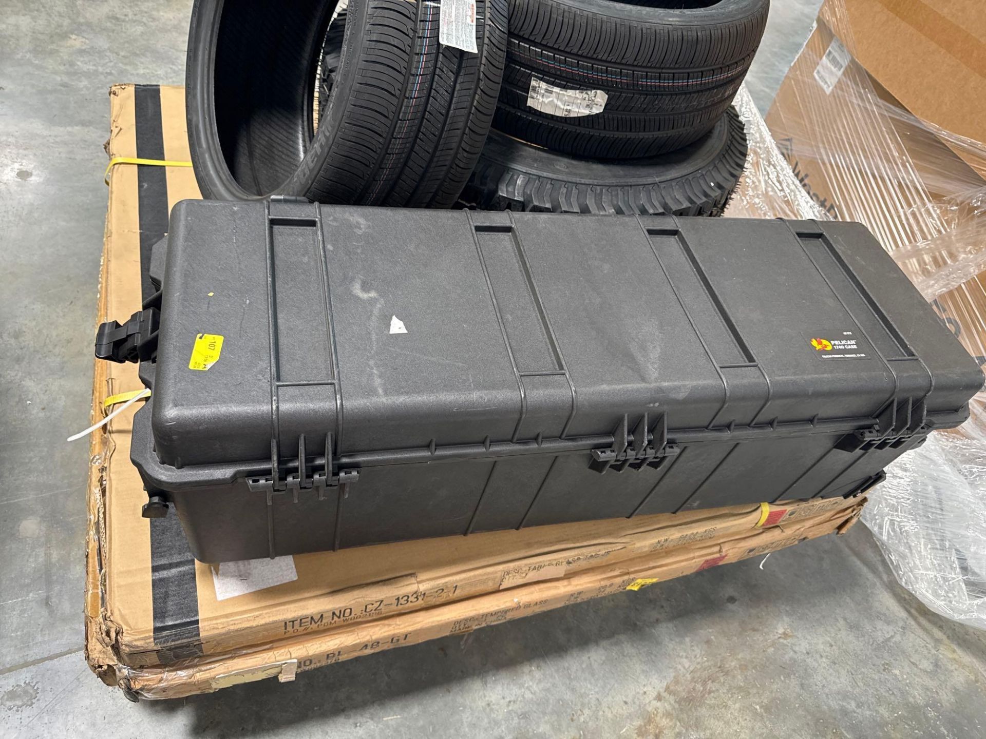 Tires, Pelican 1740 Case, multiple tempered glass tops - Image 4 of 6