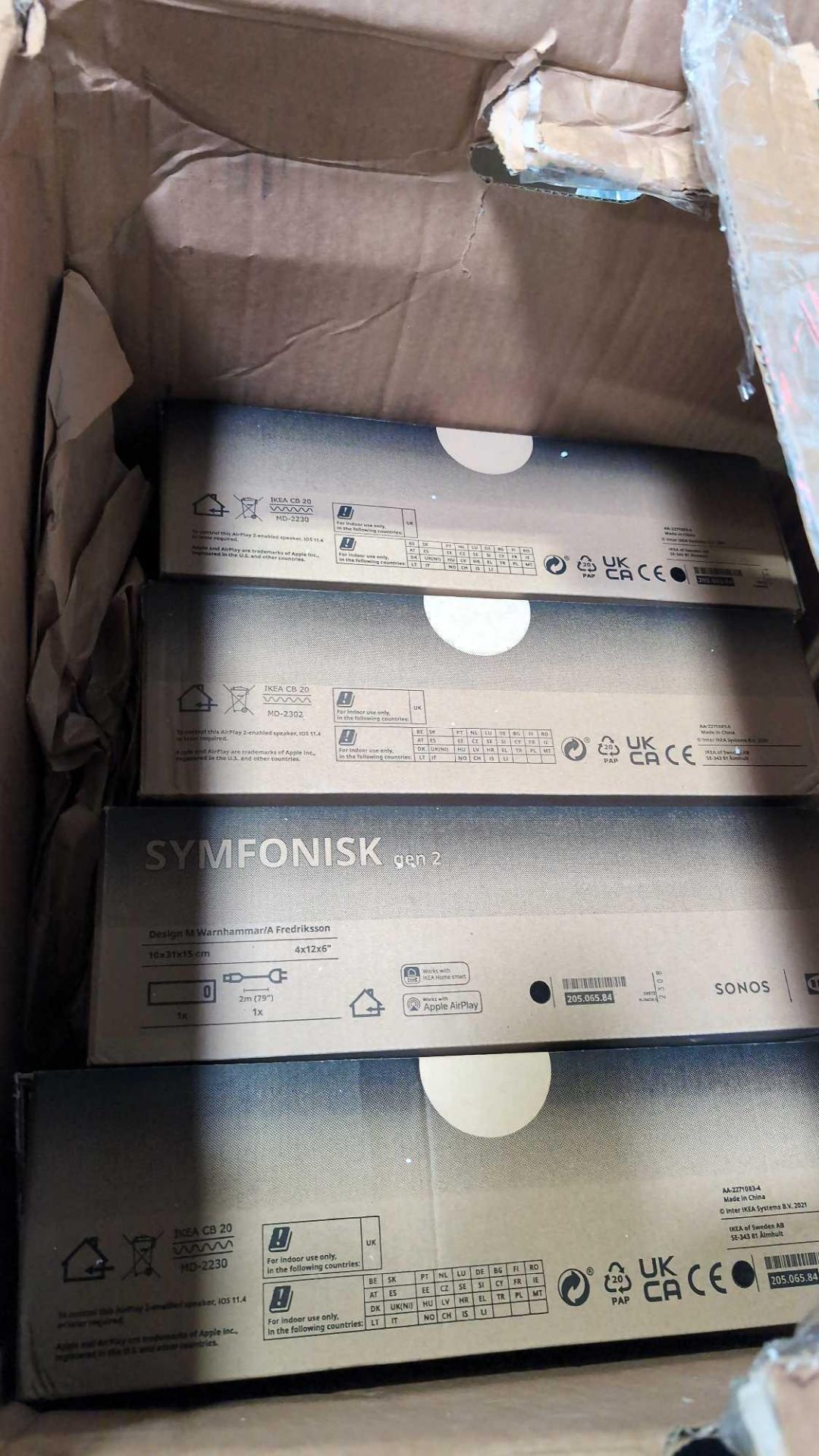 5 Ikea Sonos SYMFONISK gen 2 speakers - Image 2 of 4