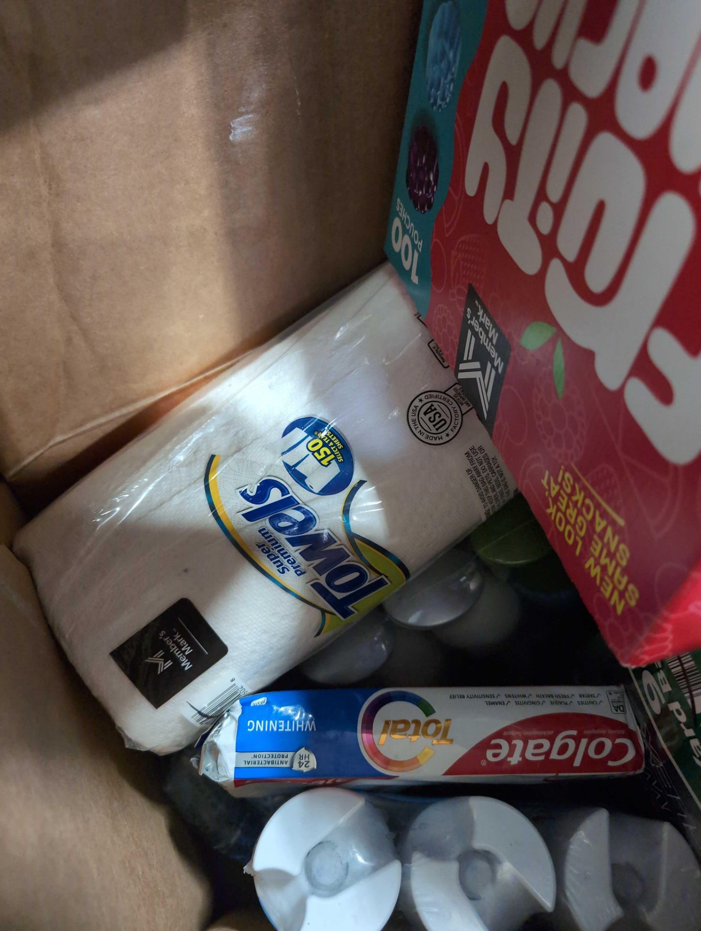 Big box store in a box: Toilet Paper, food containers, Towels, laundry detergent, nacho cheese sauce - Image 6 of 12