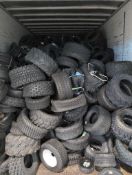 semi trailer of small tires such as atv utv golf cart smaller industrial and vehicle tires approx 1,