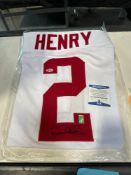 Derek Henry Autographed Jersey, authenticated by Beckett