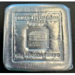Geiger 500 gram Silver bar .999 w certificate Sealed (16.07 oz)