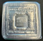 Geiger 500 gram Silver bar .999 w certificate Sealed (16.07 oz)