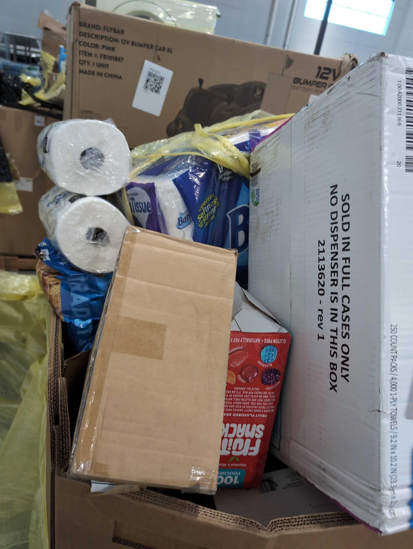 Big box store in a box: Toilet Paper, food containers, Towels, laundry detergent, nacho cheese sauce - Image 4 of 12