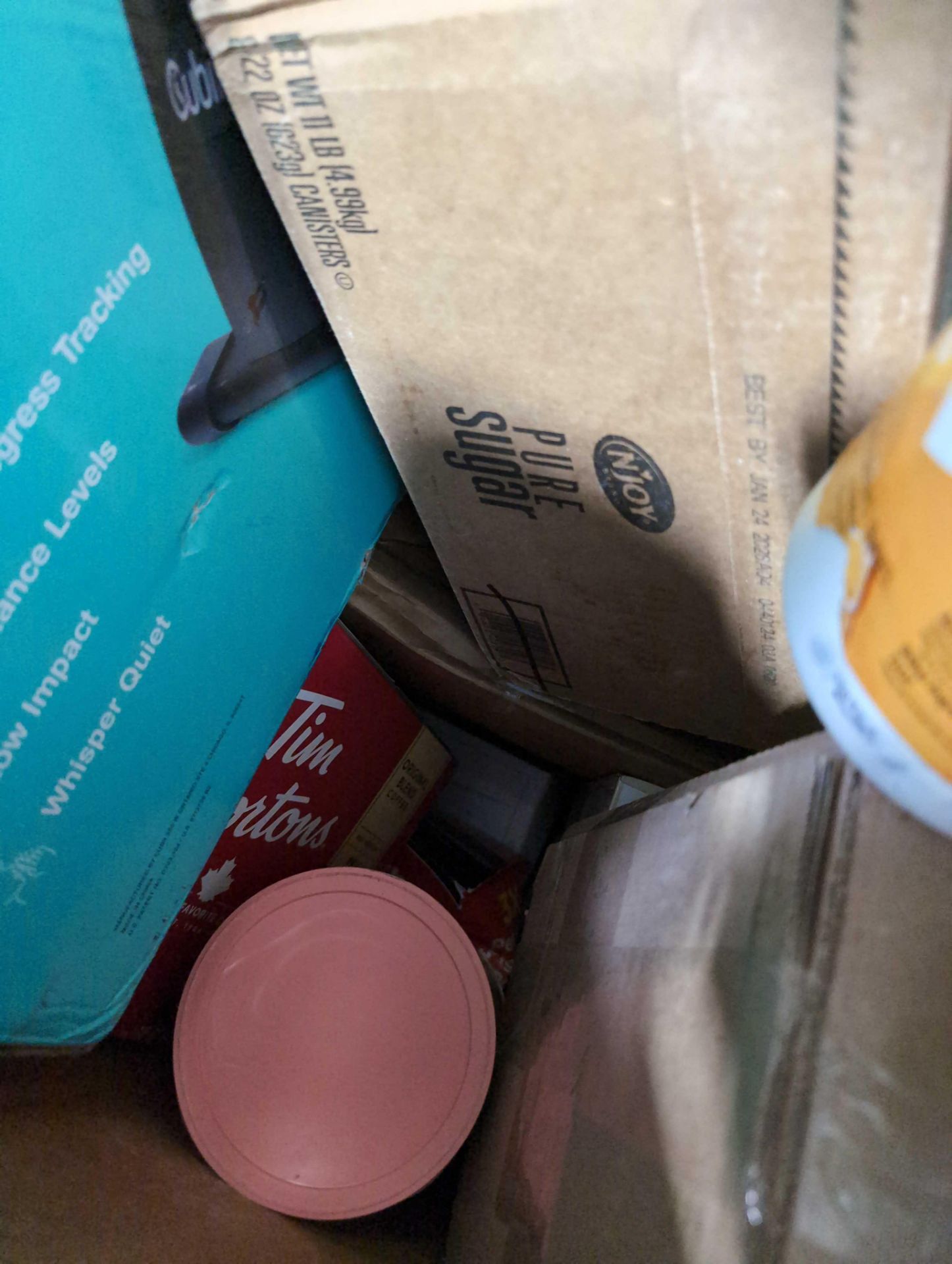 Big box store in a box: Canned chicke, Paper towels, baket chips, ketchup, trash liners, Cubii seate - Image 14 of 14