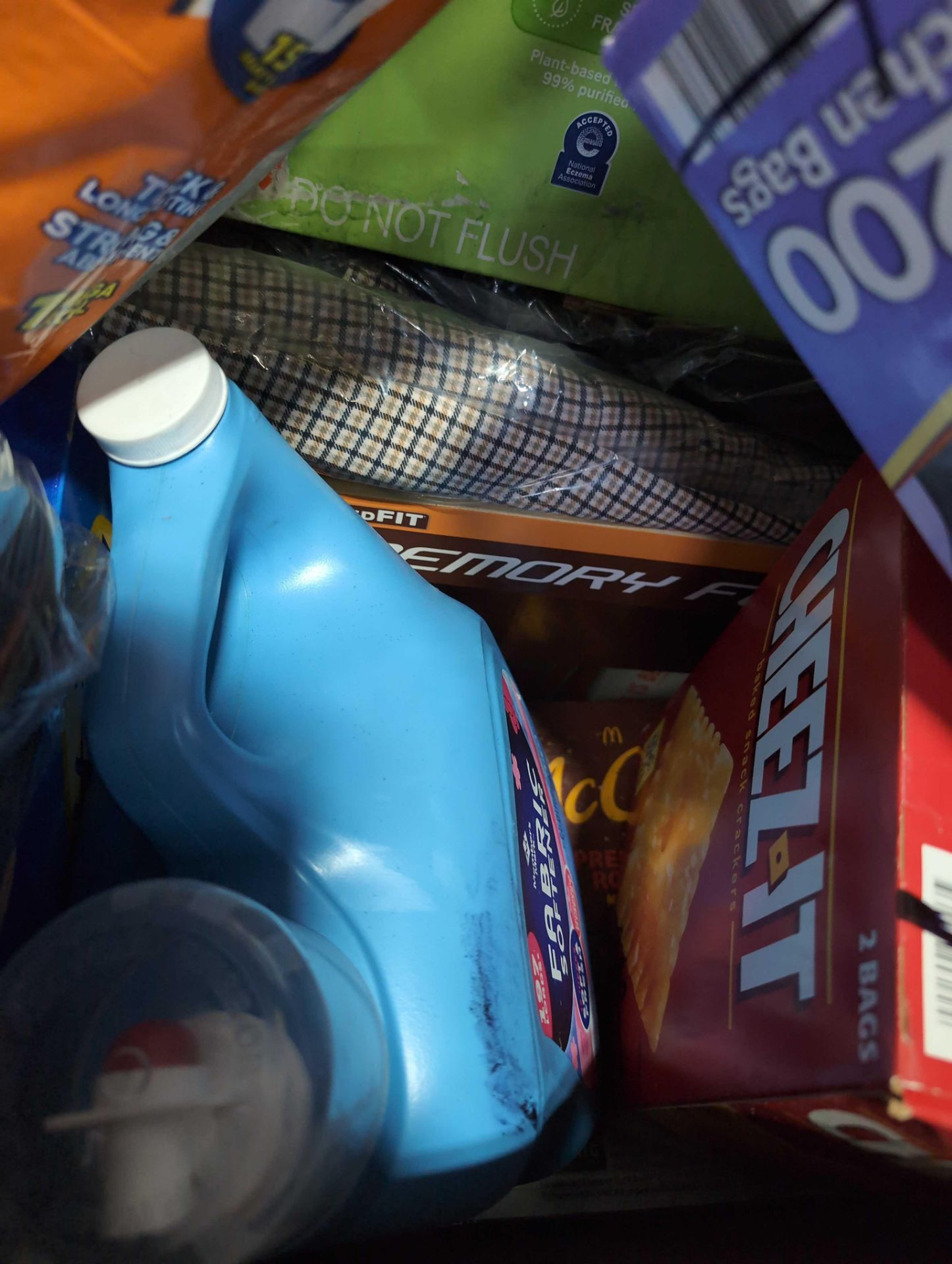 Big box store in a box: Toilet Paper, food containers, Towels, laundry detergent, nacho cheese sauce - Image 12 of 12