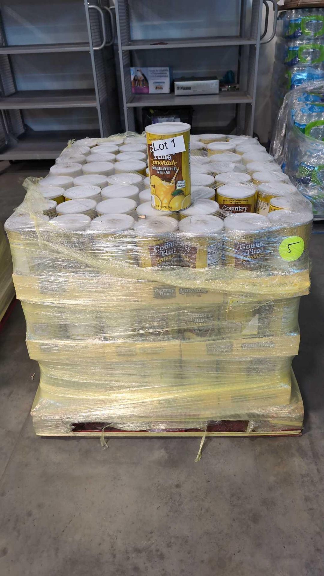 Pallet of Country Time Lemonade (5lb canisters)
