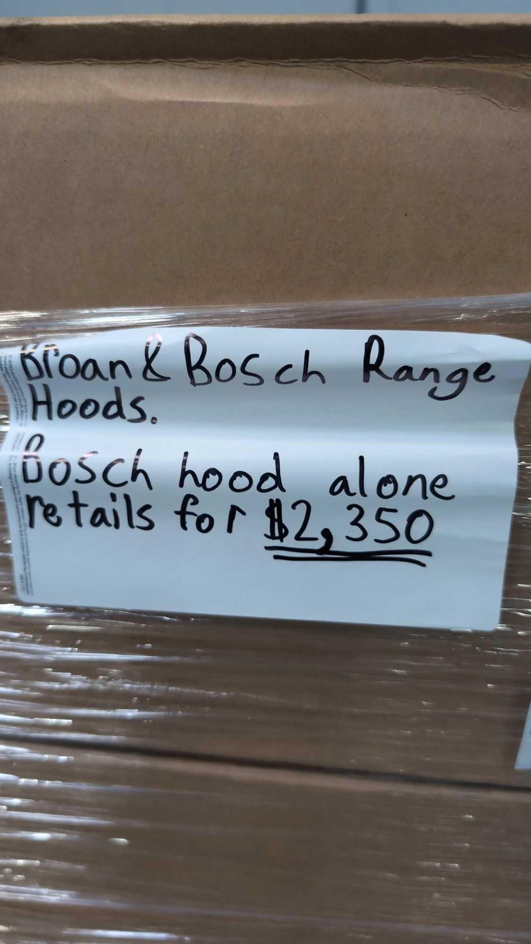 Broan & Bosch Range Hoods, Bosch retails for $2,350 - Image 2 of 10