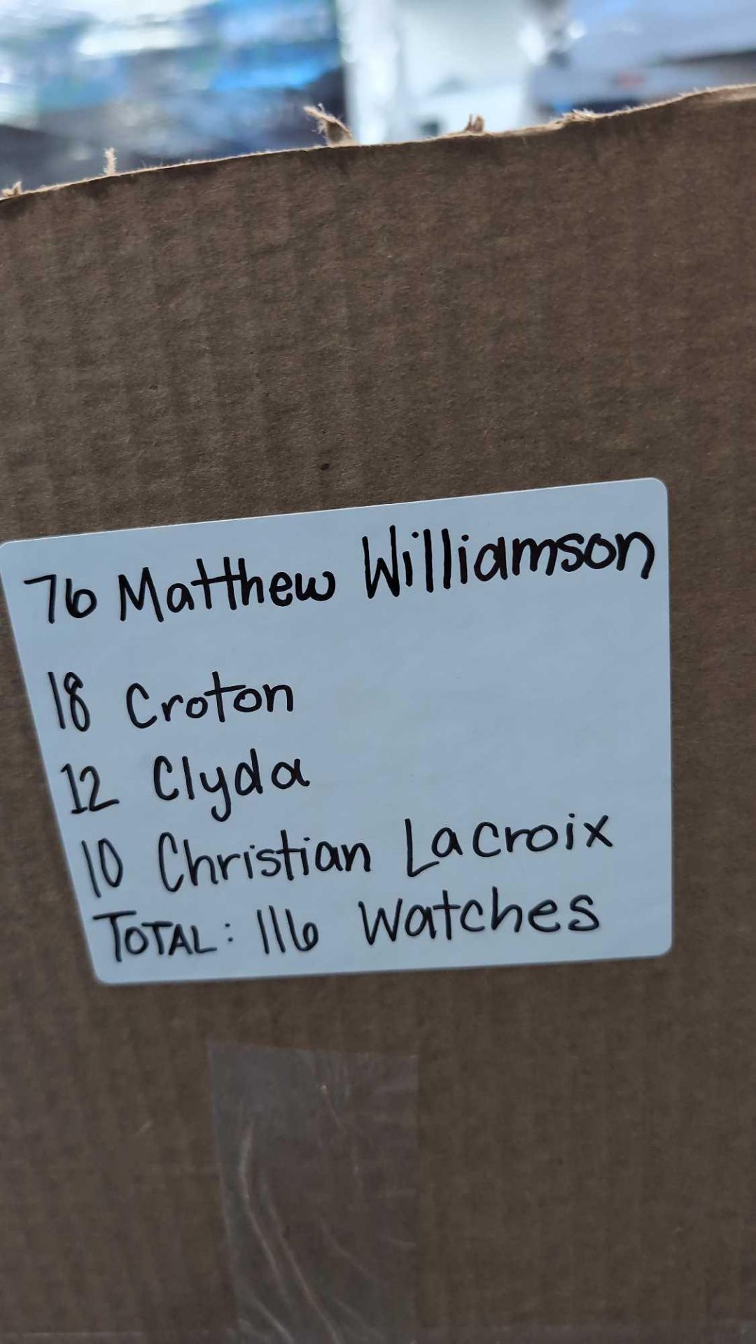 Watches: 76 Matthew Williamson, 18 Croton, 12 Clyolo, 10 Christian Lacroix, 166 Total - Image 2 of 11