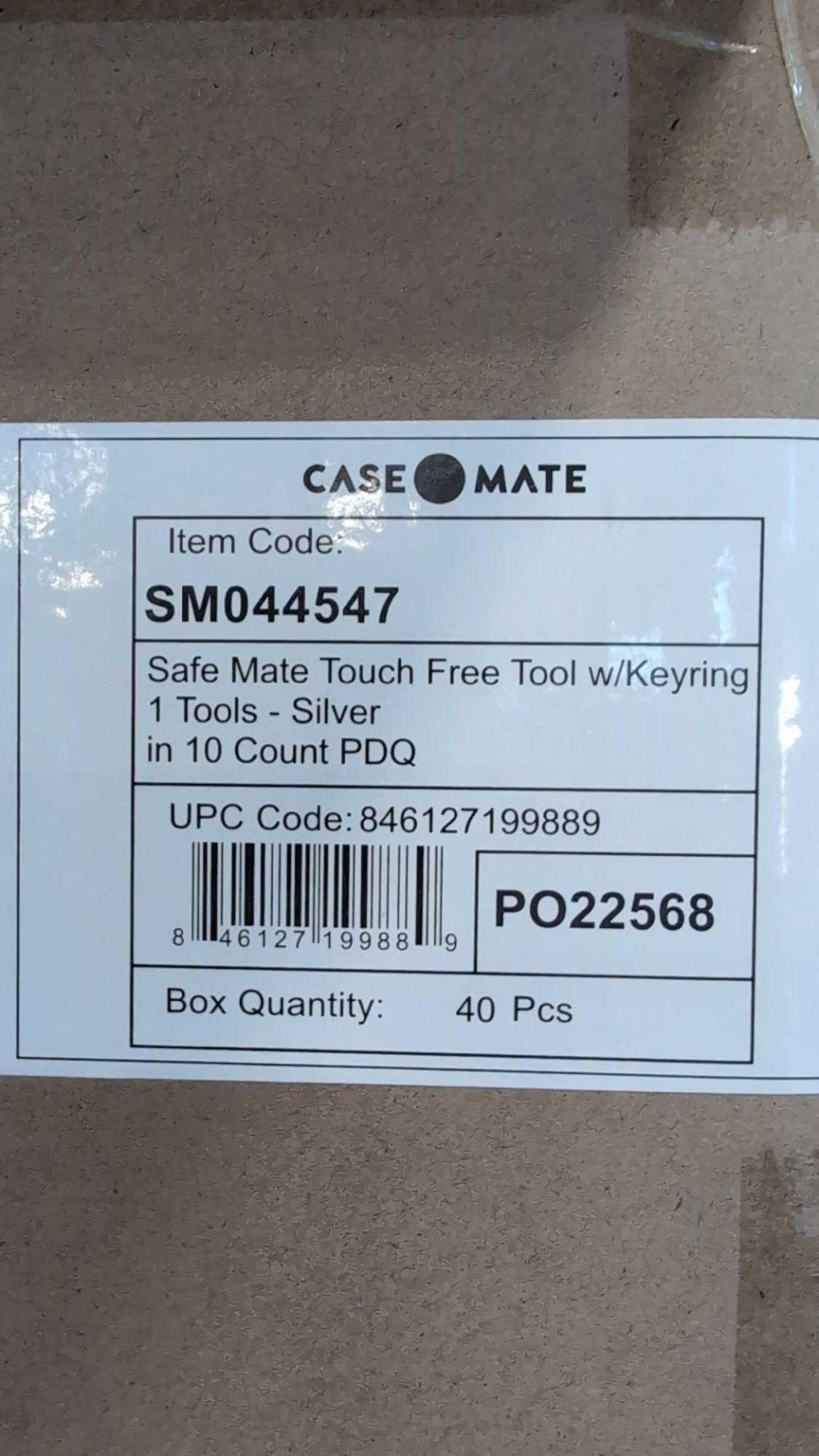 Casemate Safe Mate Universal Door Opener Silver , 83 boxes 3320 total units - Image 8 of 12