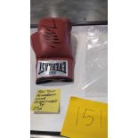 Mike Tyson Autographed glove, authenticated by JSA