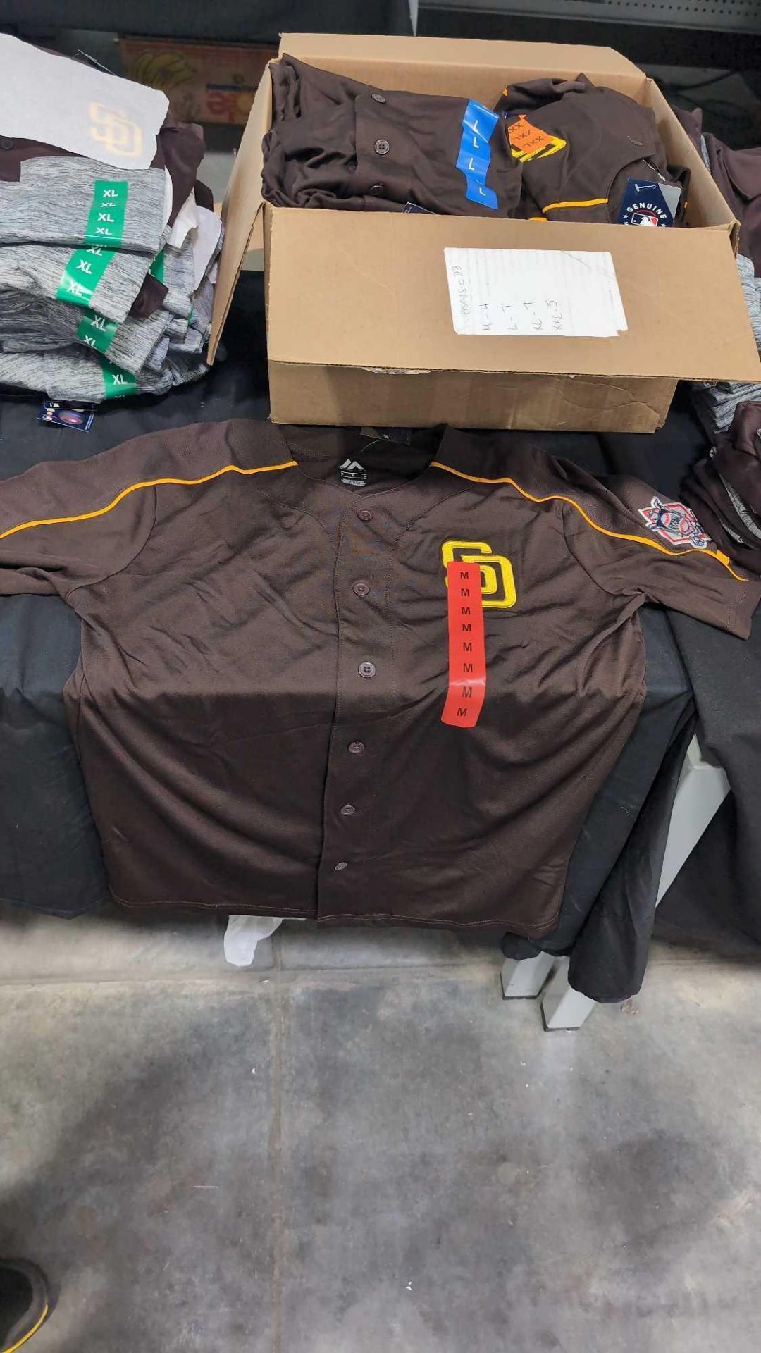 Approx 24 Jerseys and 95 San Diego Padres Polo's - Image 2 of 14