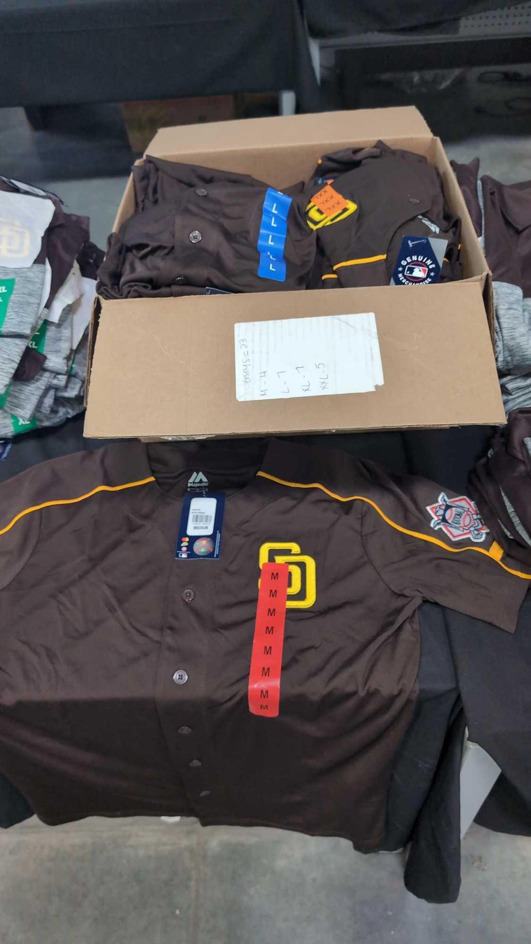 Approx 24 Jerseys and 95 San Diego Padres Polo's - Image 12 of 14