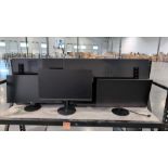 (2) used Samsung UN50TU7000F screens, and Acer monitors