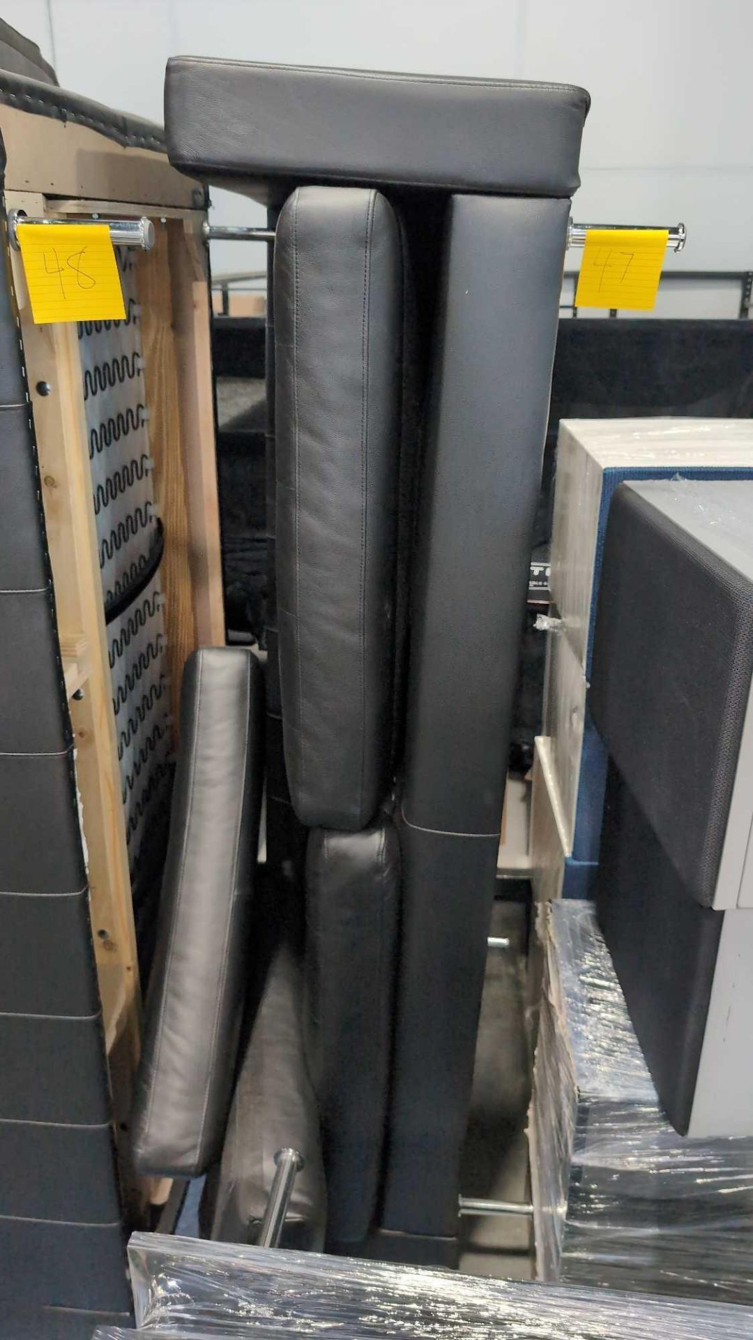 black IKEA couch